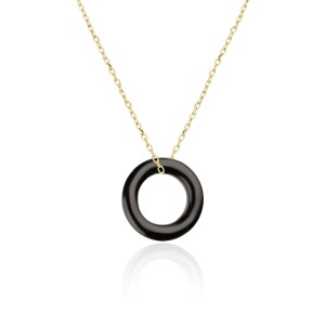 Lantisor argint placat cu aur galben cu pandantiv ceramic negru DiAmanti ALCER0103NBY-AS (Argint 925‰ 1,05 g.) Lantisor argint placat cu aur galben cu pandantiv ceramic negru DiAmanti ALCER0103NBY-AS (Argint 925‰ 1,05 g.)